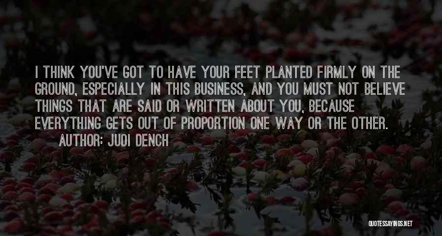 Dench Quotes By Judi Dench