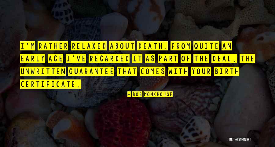 Denele Analytical Turlock Quotes By Bob Monkhouse Denele Analytical Turlock Quotes By Bob Monkhouse