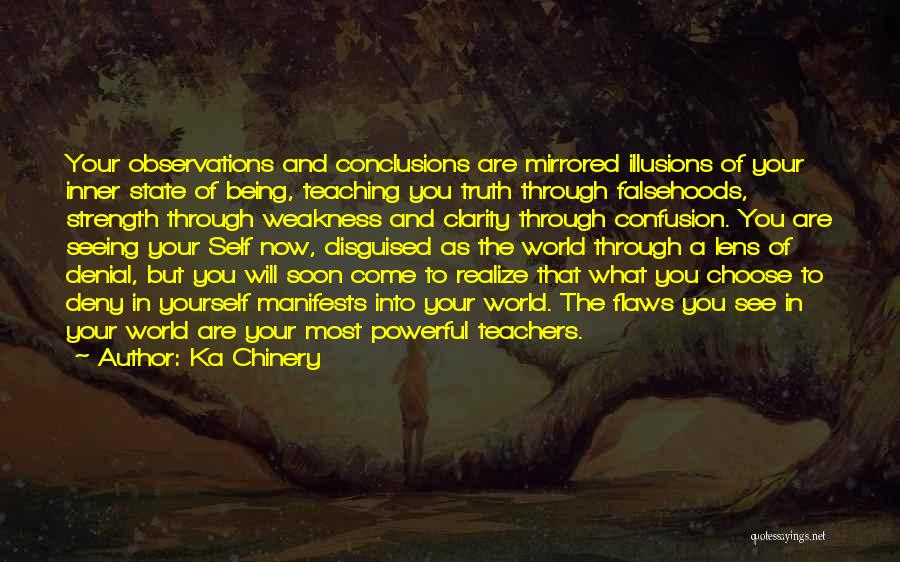 Denial Of Truth Quotes By Ka Chinery