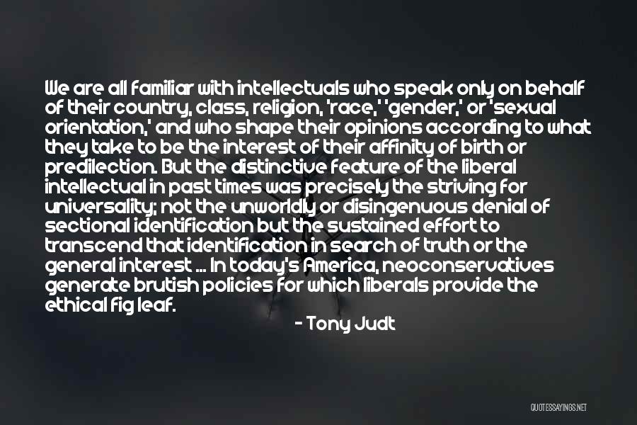 Denial Of Truth Quotes By Tony Judt