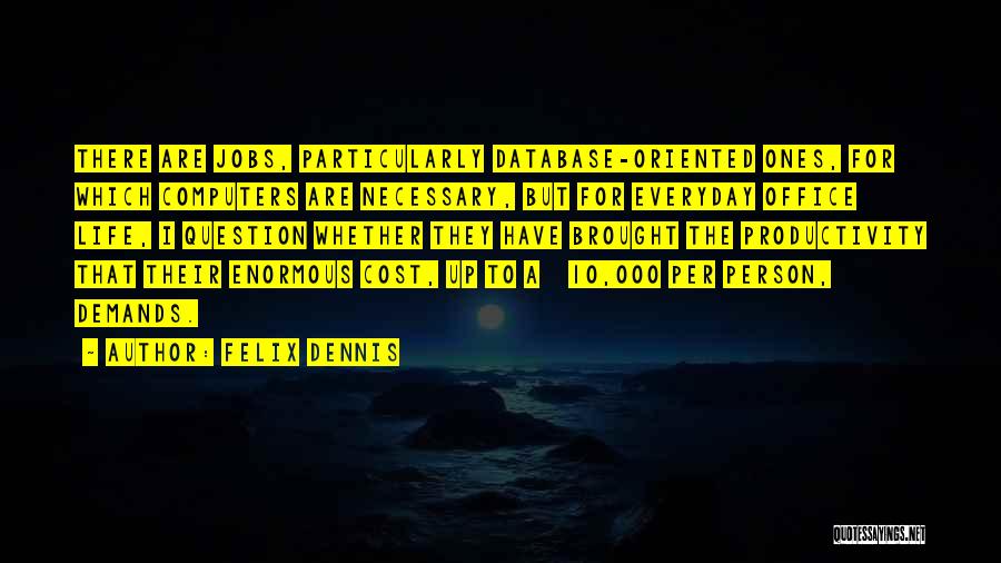 Dennis Felix Quotes By Felix Dennis