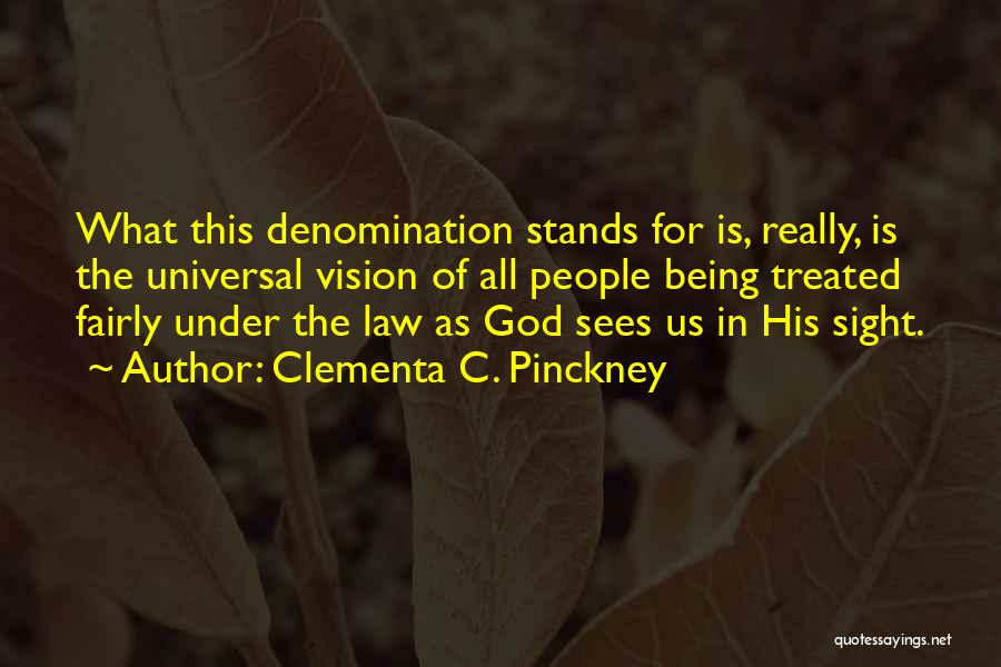 Denomination Quotes By Clementa C. Pinckney