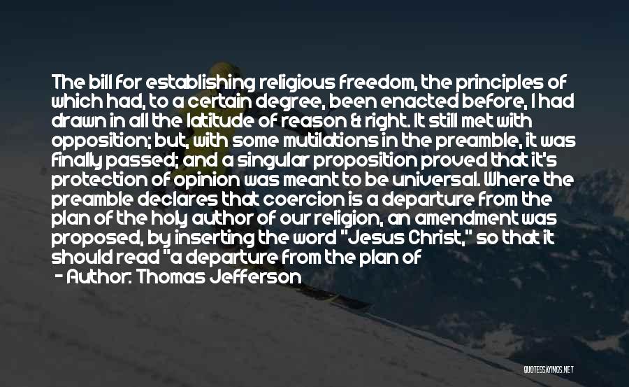 Denomination Quotes By Thomas Jefferson