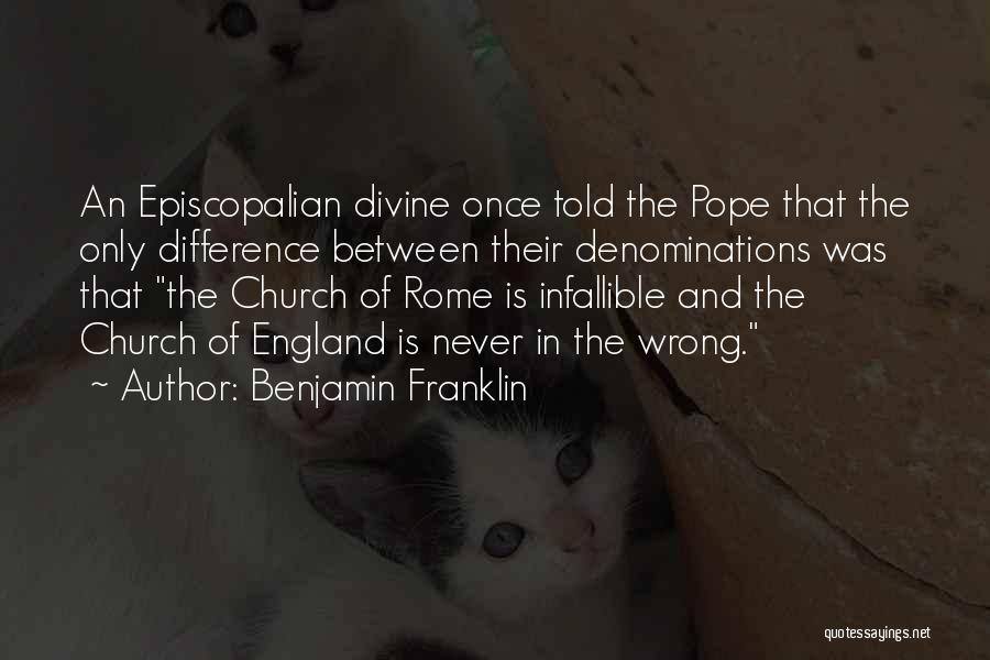 Denominations Quotes By Benjamin Franklin