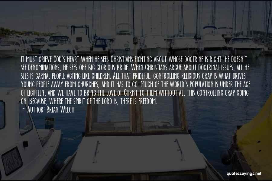 Denominations Quotes By Brian Welch