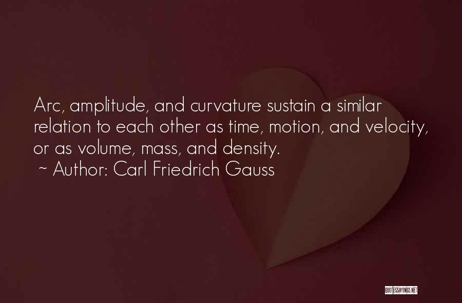 Density Quotes By Carl Friedrich Gauss