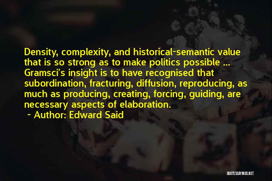 Density Quotes By Edward Said