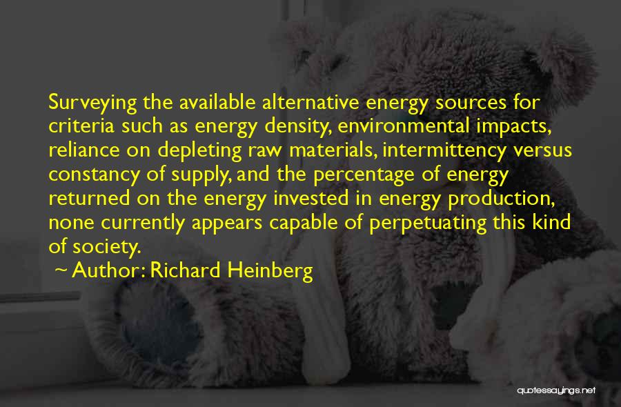 Density Quotes By Richard Heinberg