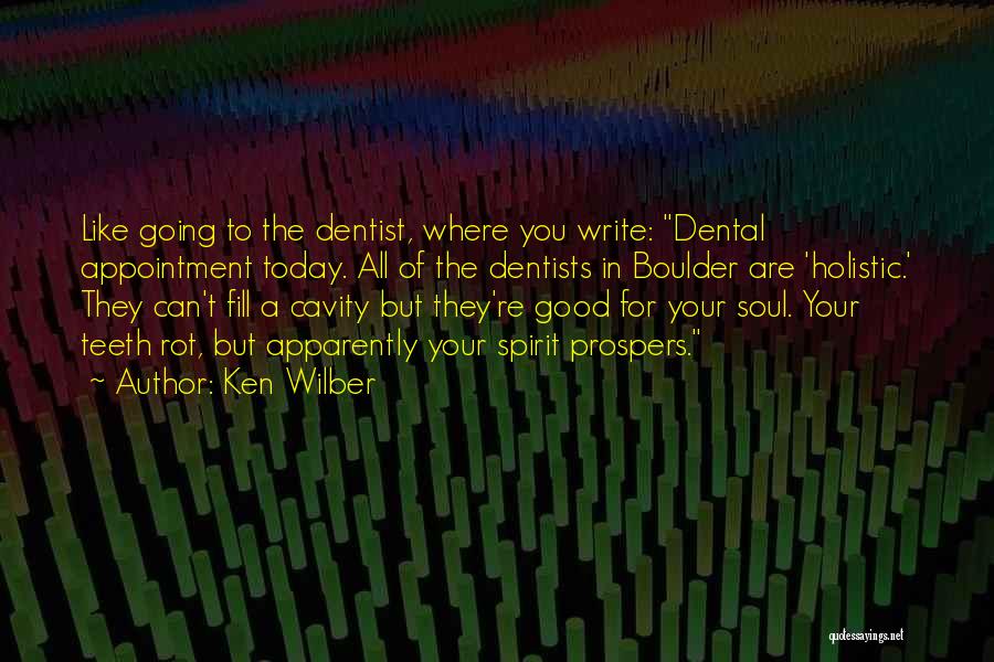 Dentist Appointment Quotes By Ken Wilber