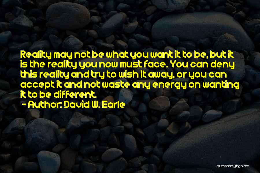 Deny Reality Quotes By David W. Earle