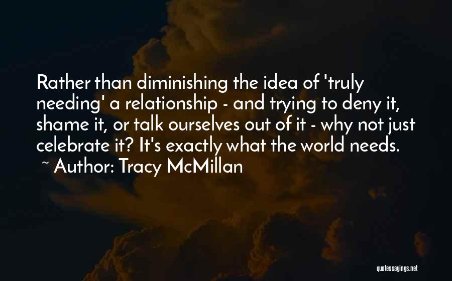 Deny Relationship Quotes By Tracy McMillan