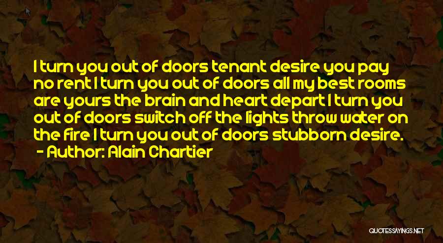 Depart Quotes By Alain Chartier