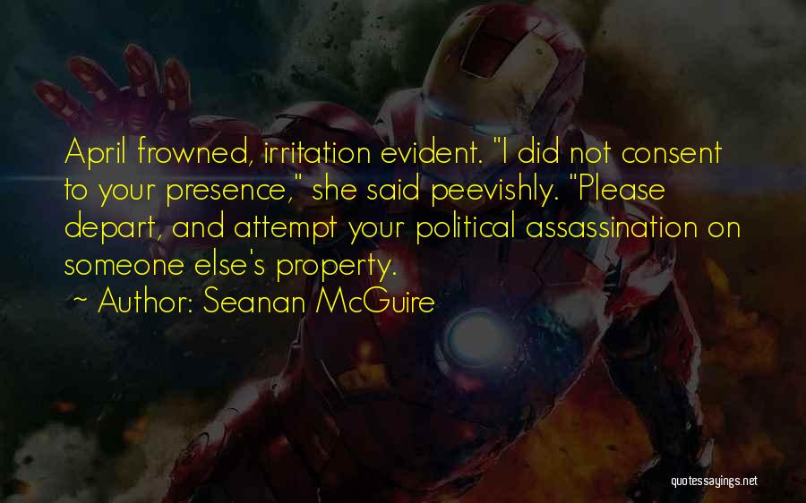 Depart Quotes By Seanan McGuire