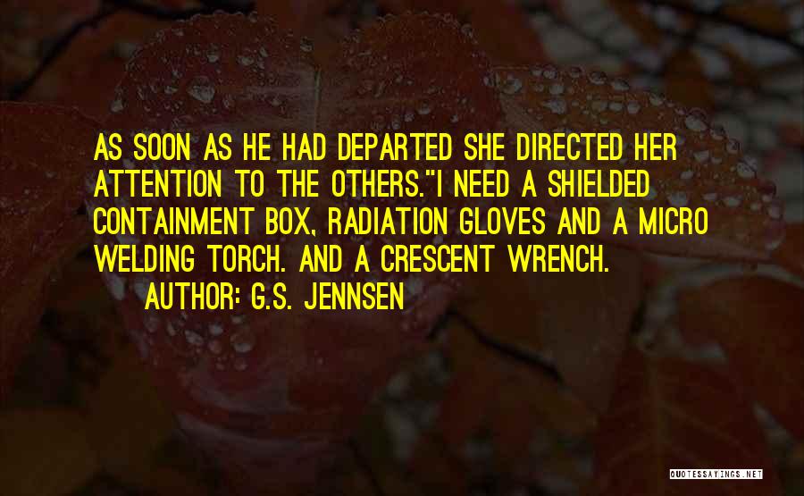 Departed Quotes By G.S. Jennsen