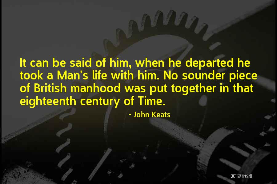 Departed Quotes By John Keats