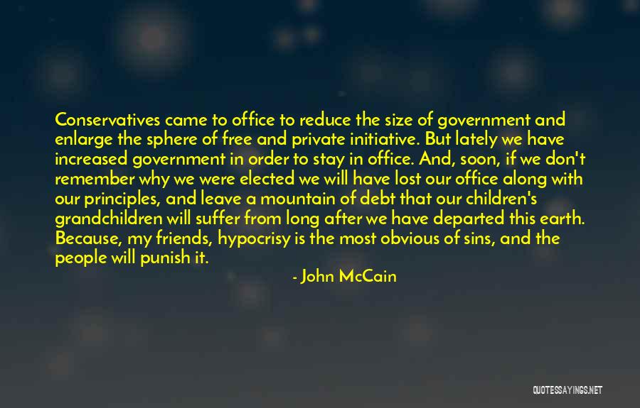 Departed Quotes By John McCain