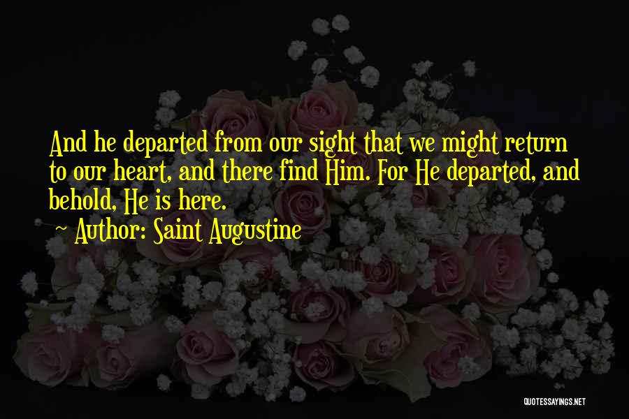 Departed Quotes By Saint Augustine