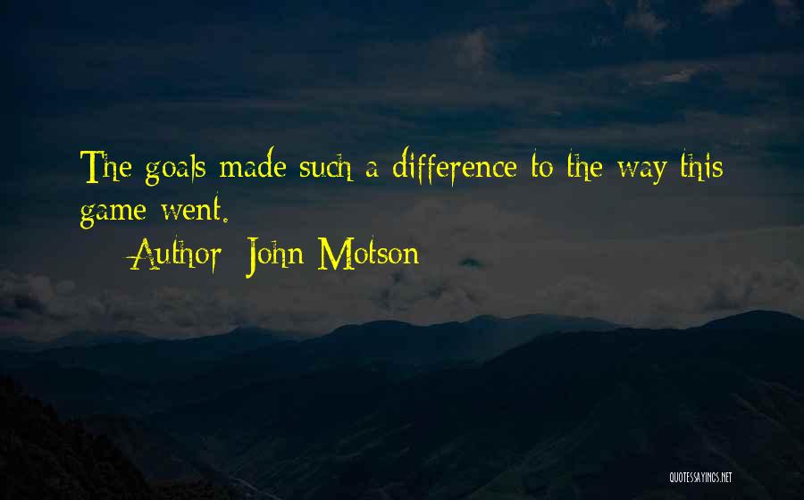 Departing Employees Quotes By John Motson