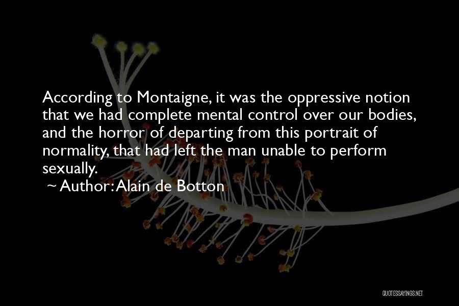 Departing Quotes By Alain De Botton