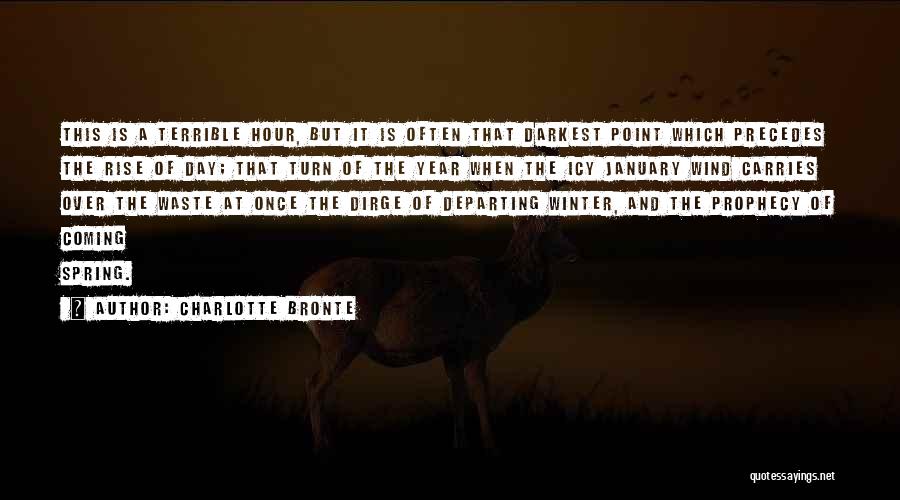 Departing Quotes By Charlotte Bronte