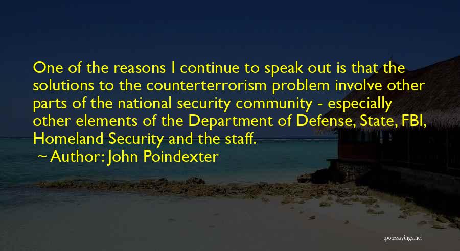 Department Of Defense Quotes By John Poindexter
