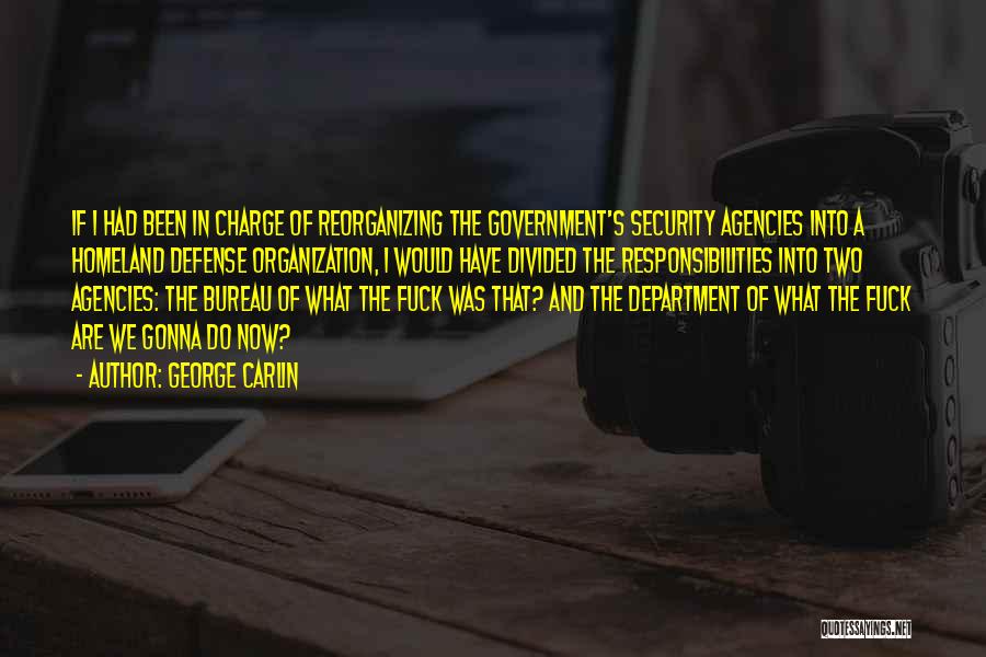 Department Of Homeland Security Quotes By George Carlin