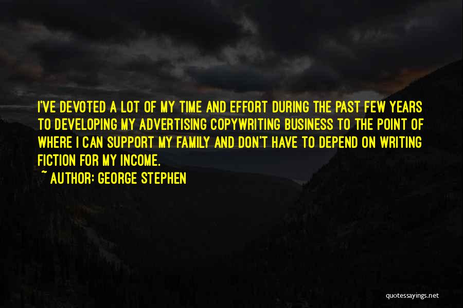 Depend On Family Quotes By George Stephen