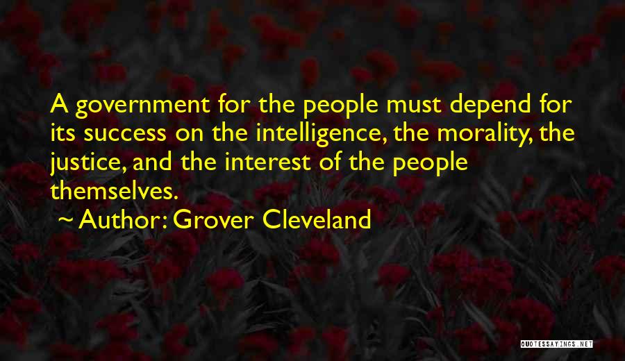 Depend On Quotes By Grover Cleveland