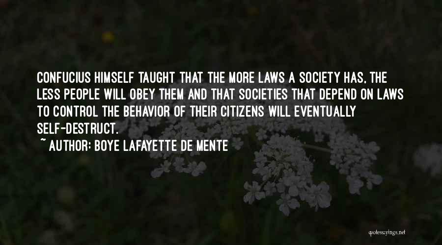 Depend On Self Quotes By Boye Lafayette De Mente