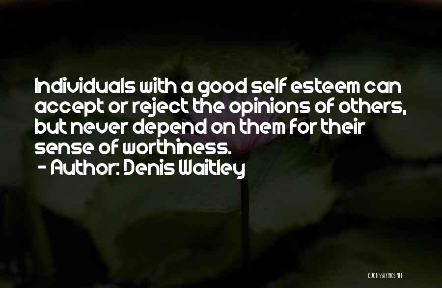 Depend On Self Quotes By Denis Waitley