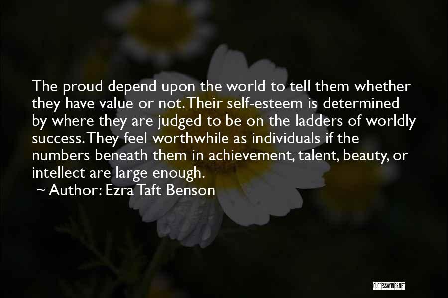 Depend On Self Quotes By Ezra Taft Benson