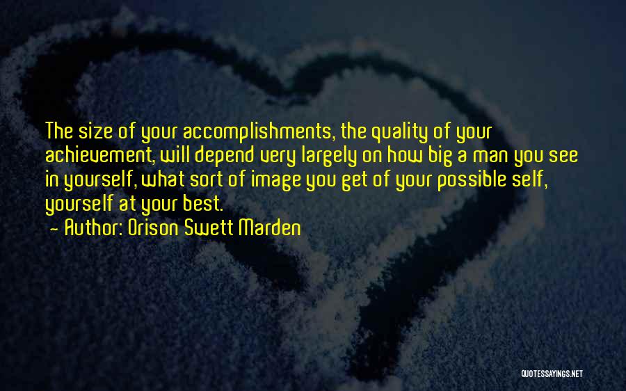 Depend On Self Quotes By Orison Swett Marden