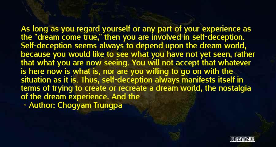 Depend On Yourself Quotes By Chogyam Trungpa