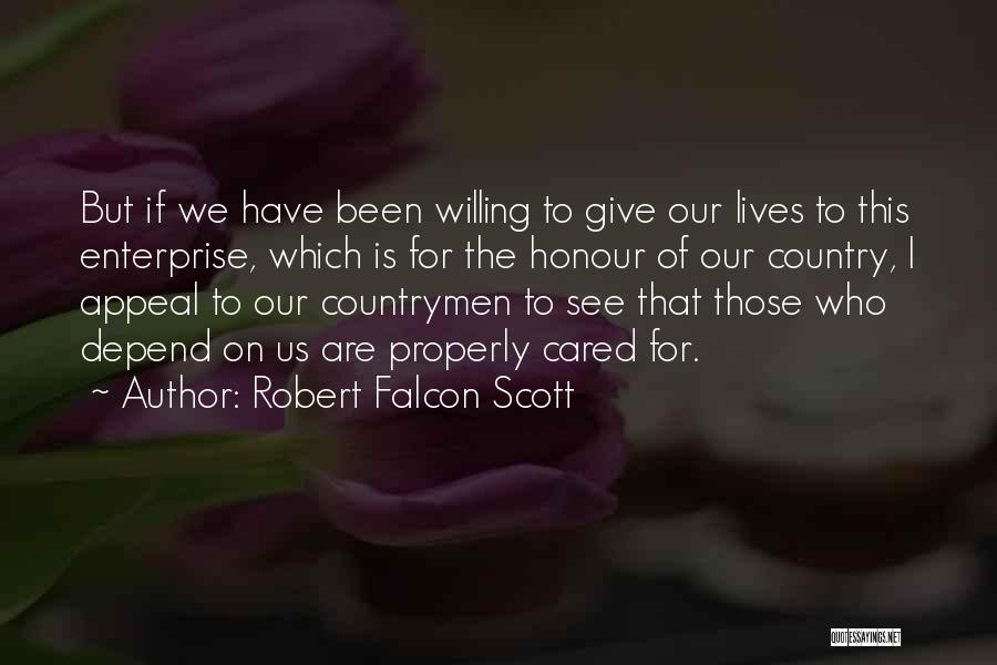 Depend Quotes By Robert Falcon Scott