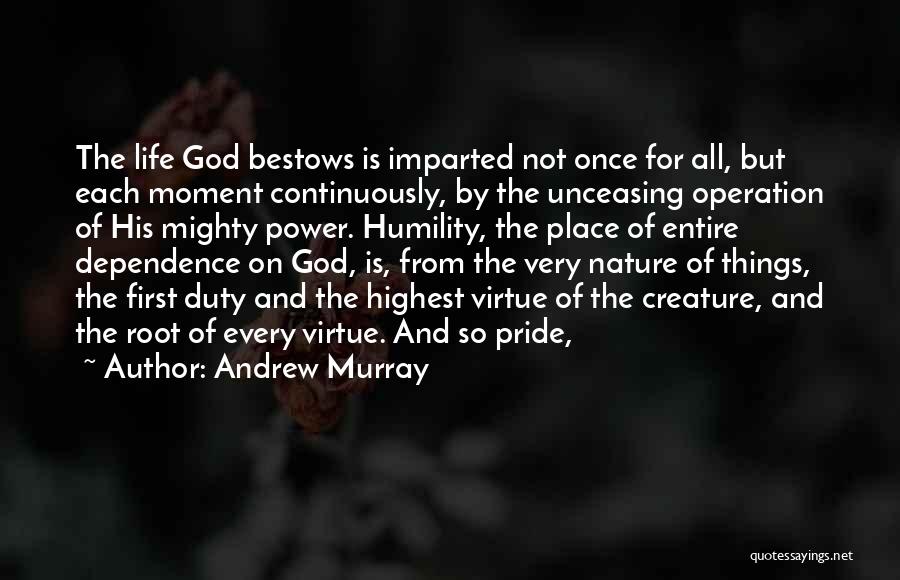 Dependence On God Quotes By Andrew Murray