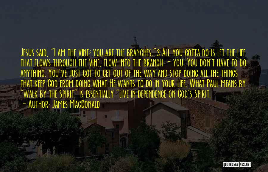 Dependence On God Quotes By James MacDonald