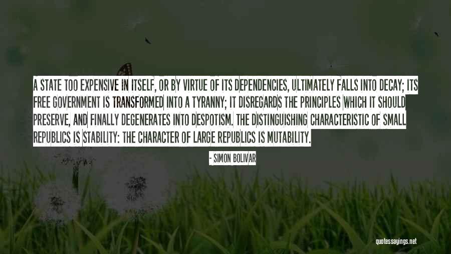 Dependencies Quotes By Simon Bolivar Dependencies Quotes By Simon Bolivar