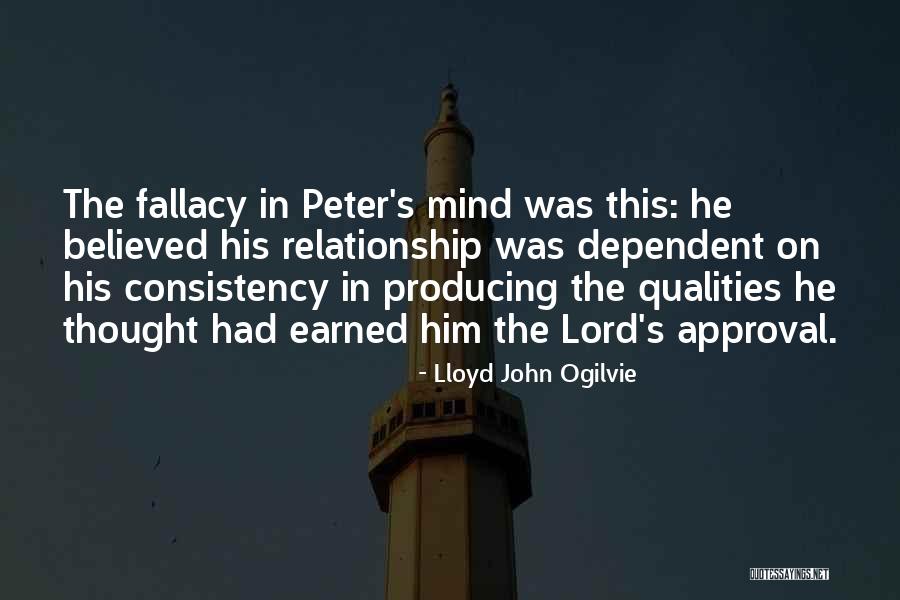 Dependent Relationship Quotes By Lloyd John Ogilvie Dependent Relationship Quotes By Lloyd John Ogilvie
