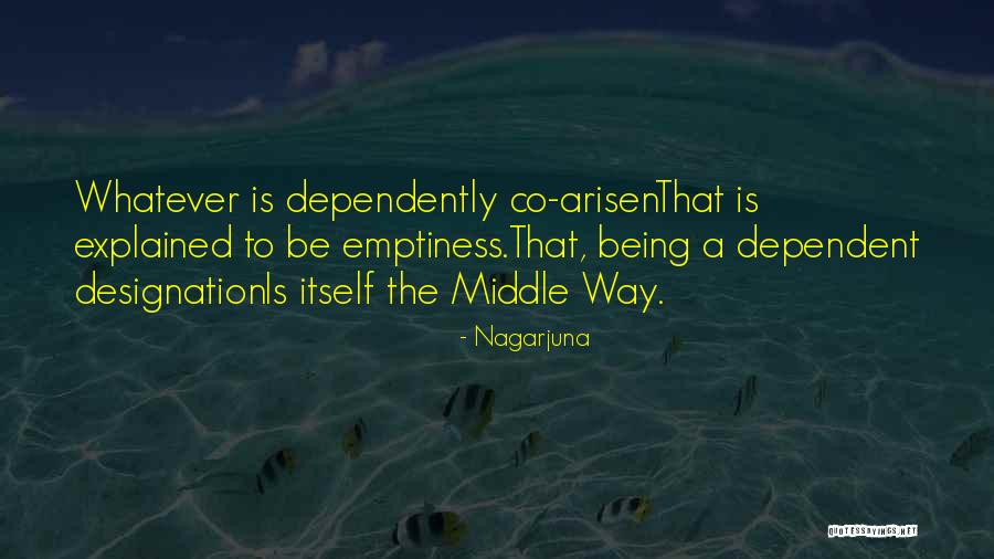 Dependently Arisen Quotes By Nagarjuna Dependently Arisen Quotes By Nagarjuna