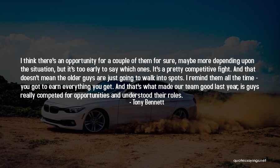 Depending On No One But Yourself Quotes By Tony Bennett Depending On No One But Yourself Quotes By Tony Bennett