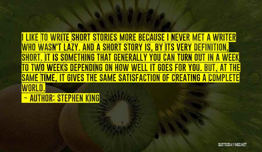 Depending On Something Quotes By Stephen King