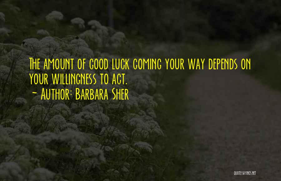 Depends On Luck Quotes By Barbara Sher