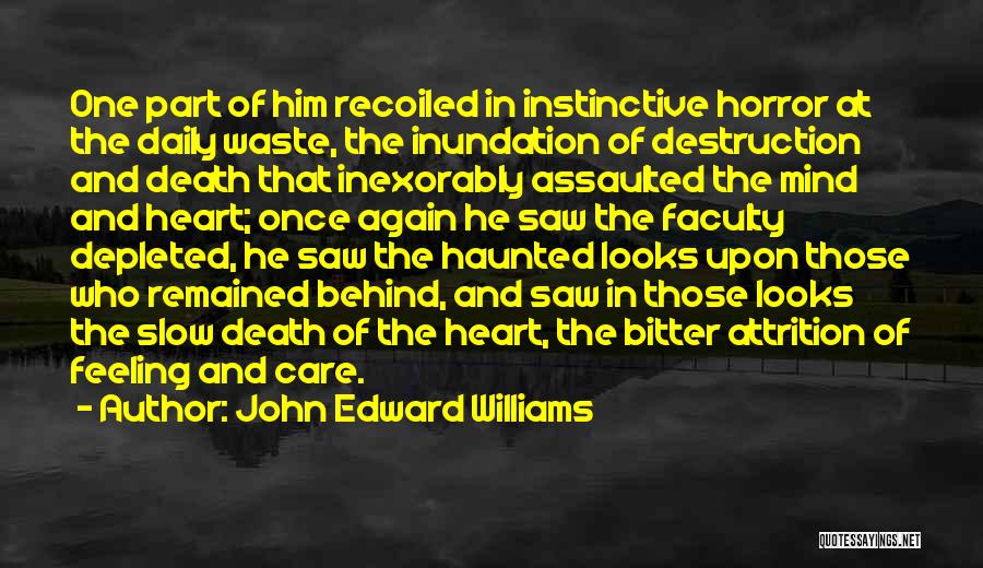 Depleted Quotes By John Edward Williams