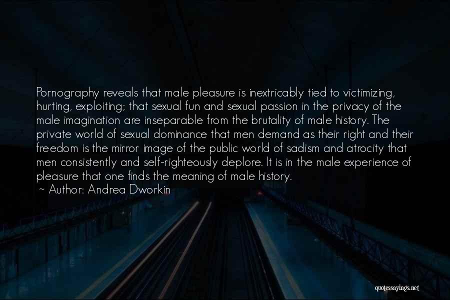 Deplore Quotes By Andrea Dworkin