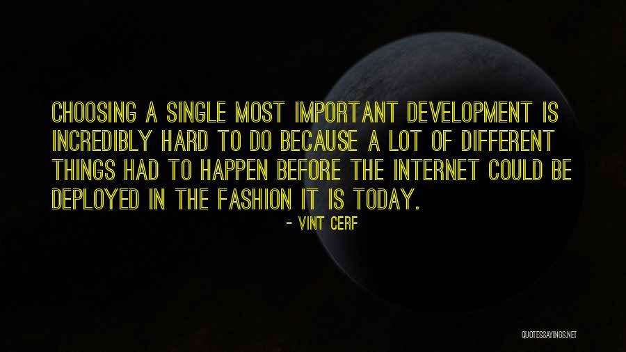 Deployed Quotes By Vint Cerf