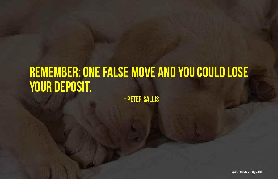 Deposit Quotes By Peter Sallis