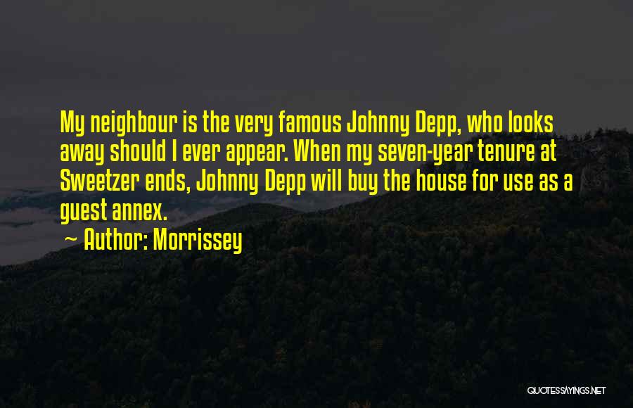 Depp Quotes By Morrissey