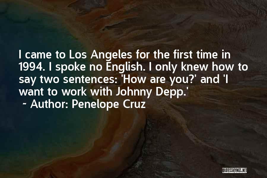 Depp Quotes By Penelope Cruz