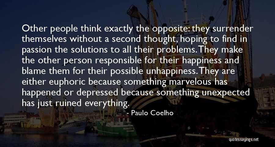 Depressed Because Of Love Quotes By Paulo Coelho