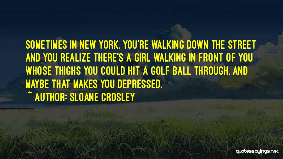 Depressed Girl Quotes By Sloane Crosley